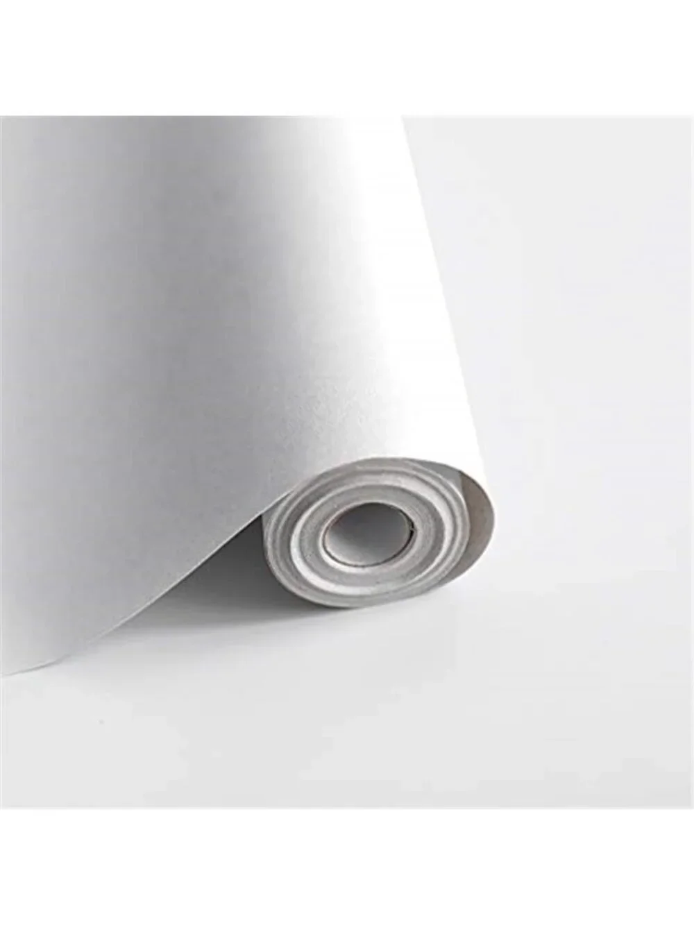 White Peel Stick Wallpaper Self Adhesive Contact Paper Waterproof Wall Cabinet